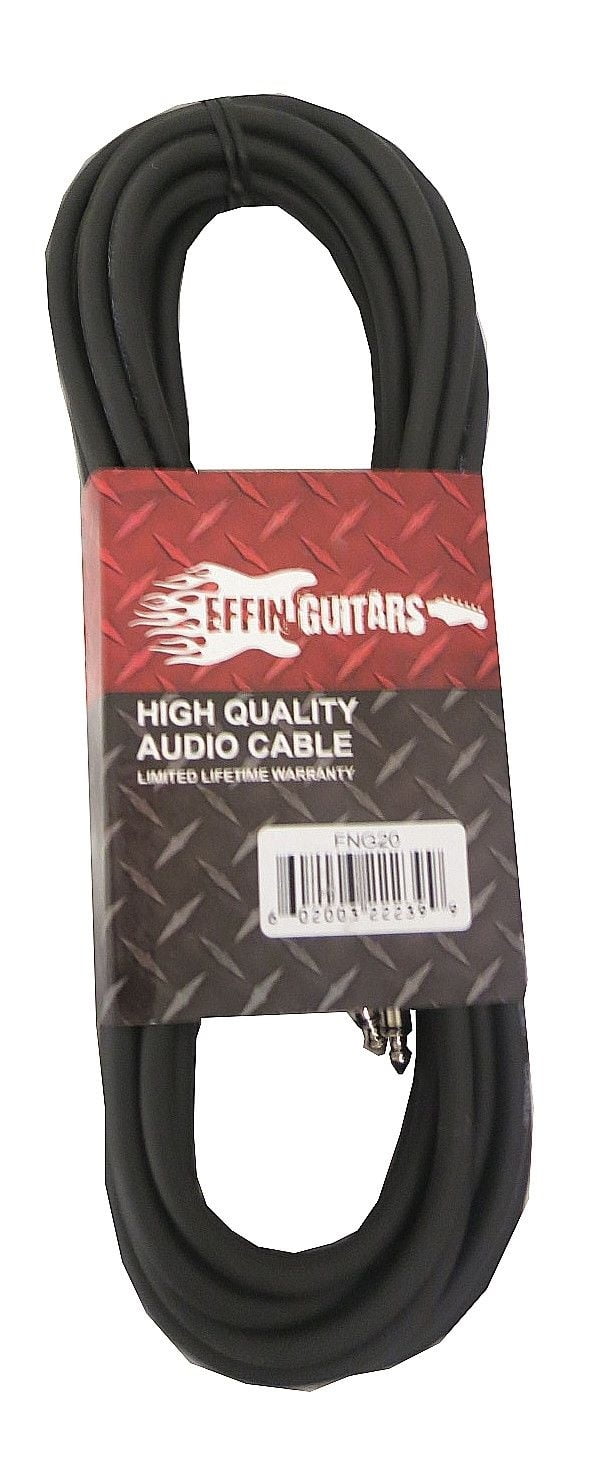 Effin Guitars Model FNG20 20FT 1/4" Jack High Quality Instrument Cable