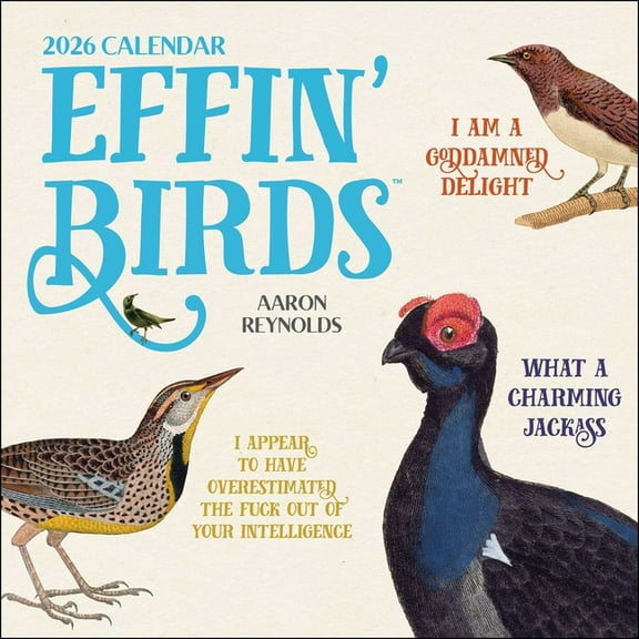 Effin' Birds 2026 Wall Calendar, (Paperback)