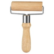 Effort-Saving Wooden Rolling Pin with Stainless Steel Shaft | Ergonomic Handle for Baking Cookies, Pizza & Pastry Dough | Durable Kitchen Baking Tool