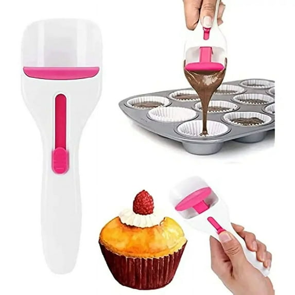 Effortless Baking with the Cupcake Scoop: BPA-Free Batter Dispenser with Measuring Function for Equal Amounts & Dishwasher Safe for Drip-Free Cleanup!