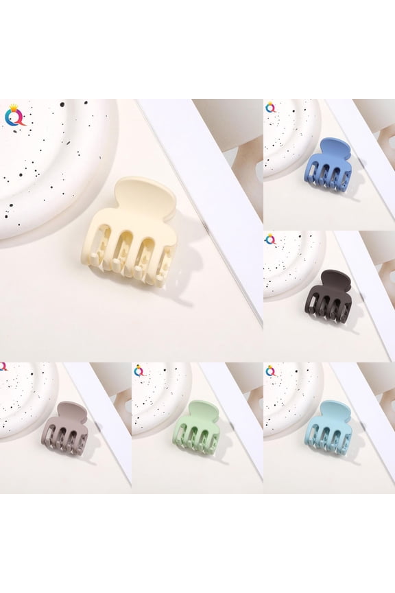 Effortless Beauty Thick Hair Mini Jaw Clips, 5 cm, (Pack of 6)