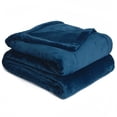 thumbnail image 1 of Effortless Bedding Oversized Patented Semi Fitted Plush Bed Blanket, 1 of 4