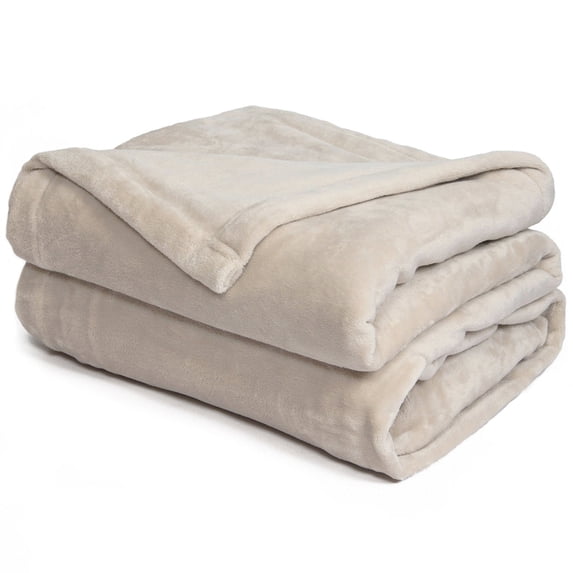 Effortless Bedding Oversized Patented Semi Fitted Plush Bed Blanket