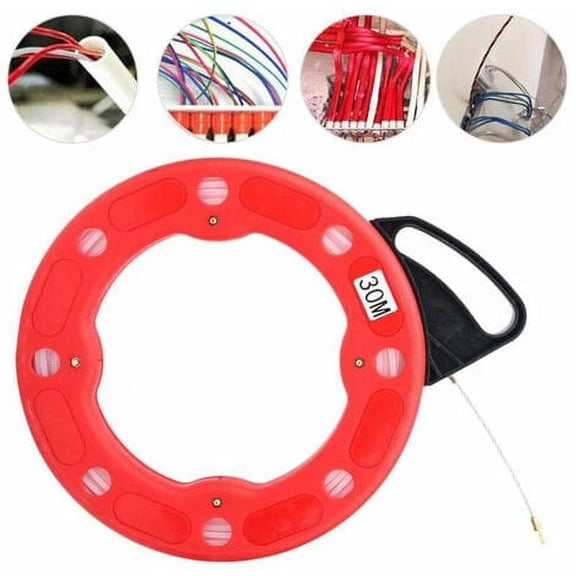 Effortless Cable Installation Tool 30M Fiberglass Wire Pulling Needle for Electricians