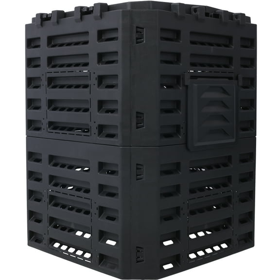 Effortless Composting 90 Gallons Large Compost Bin Easy Assembly Lightweight Aeration Outdoor Compost Box Eco-Friendly Gardening Tool Reduce Waste and Save Money