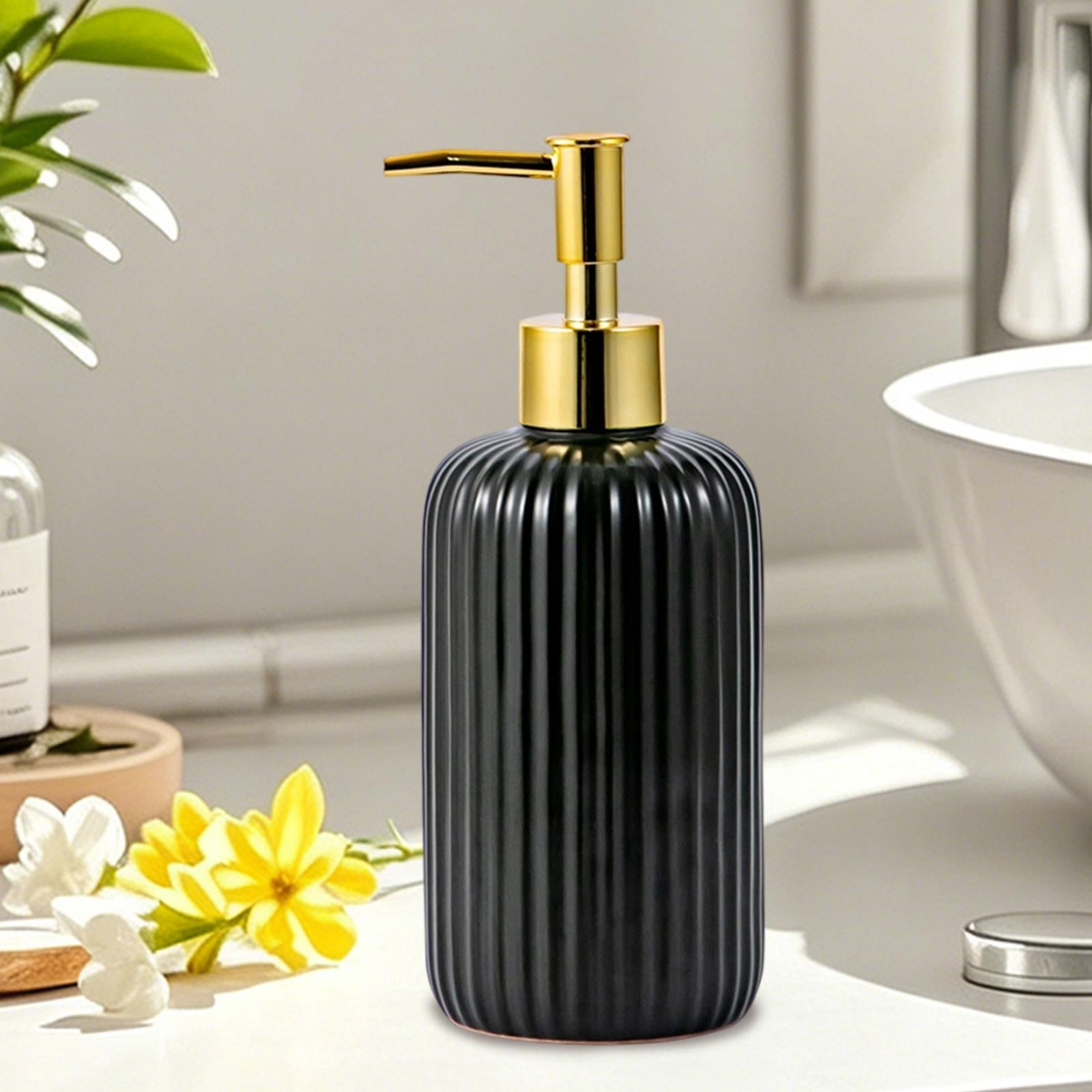 Effortless Dispensing Soap Dispenser, 7.3x2.9 Inch Glass Design ...