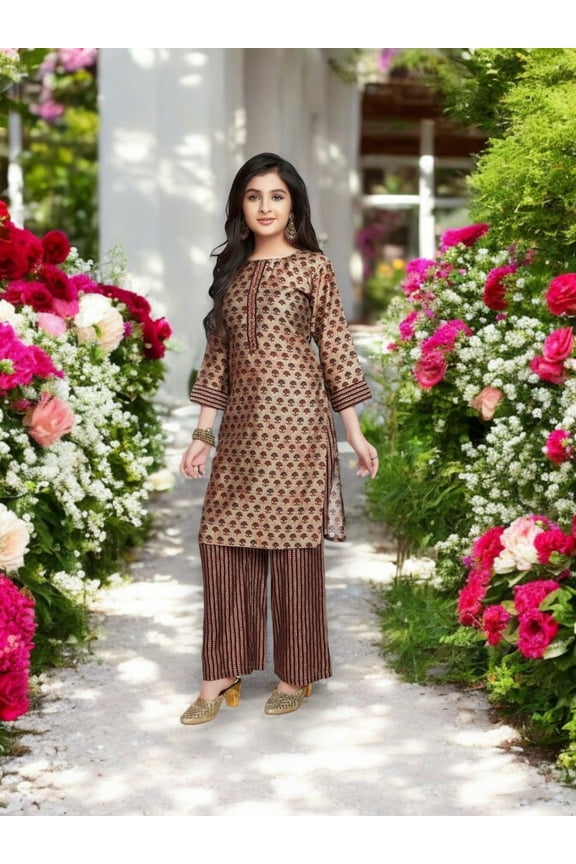 Traditional Salwar Kameez For Girls, Cultural Wear for Kids, 07