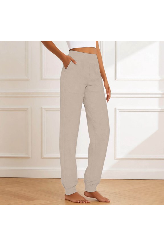 Effortless Everyday Casual Pants for Women Featuring Relaxed Fit and Easy Care Comfort All Day Wear Women's Lounge Pants, Cozy Wide Leg Lounge weatpant Workout Comfy Jogger