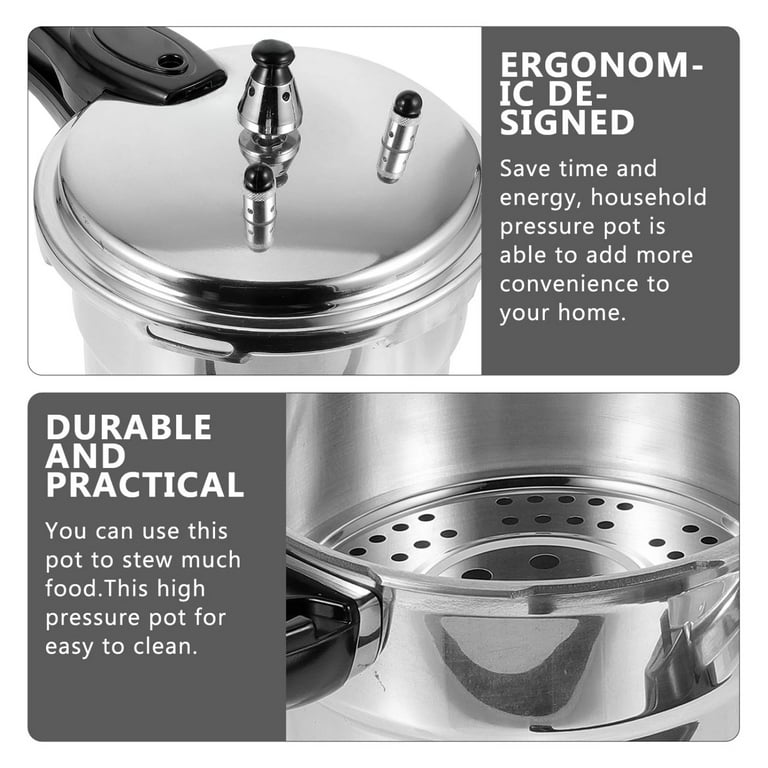 Effortless High pressure Aluminum Canning Pot for Gas and Induction Stove Cooking Ideal for High pressure Steaming and Stewing Instant Tall Jars Steamer and Canner. Perfect for Preservi Walmart