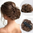 thumbnail image 1 of Effortless Instant Messy Bun Updo Hairpiece with Secure Grip Clips for Quick Styling and Natural, 1 of 3