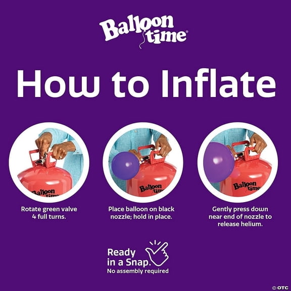 8.9 cu. ft. Metal Medium Portable Helium Tank for Balloons