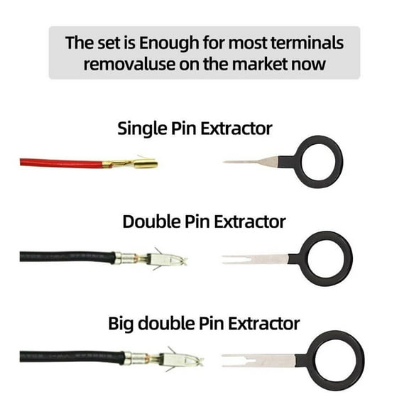 Effortless Terminal Pin Extraction Tool Set For Wire Connectors 41Pc Kit Fangkenuo