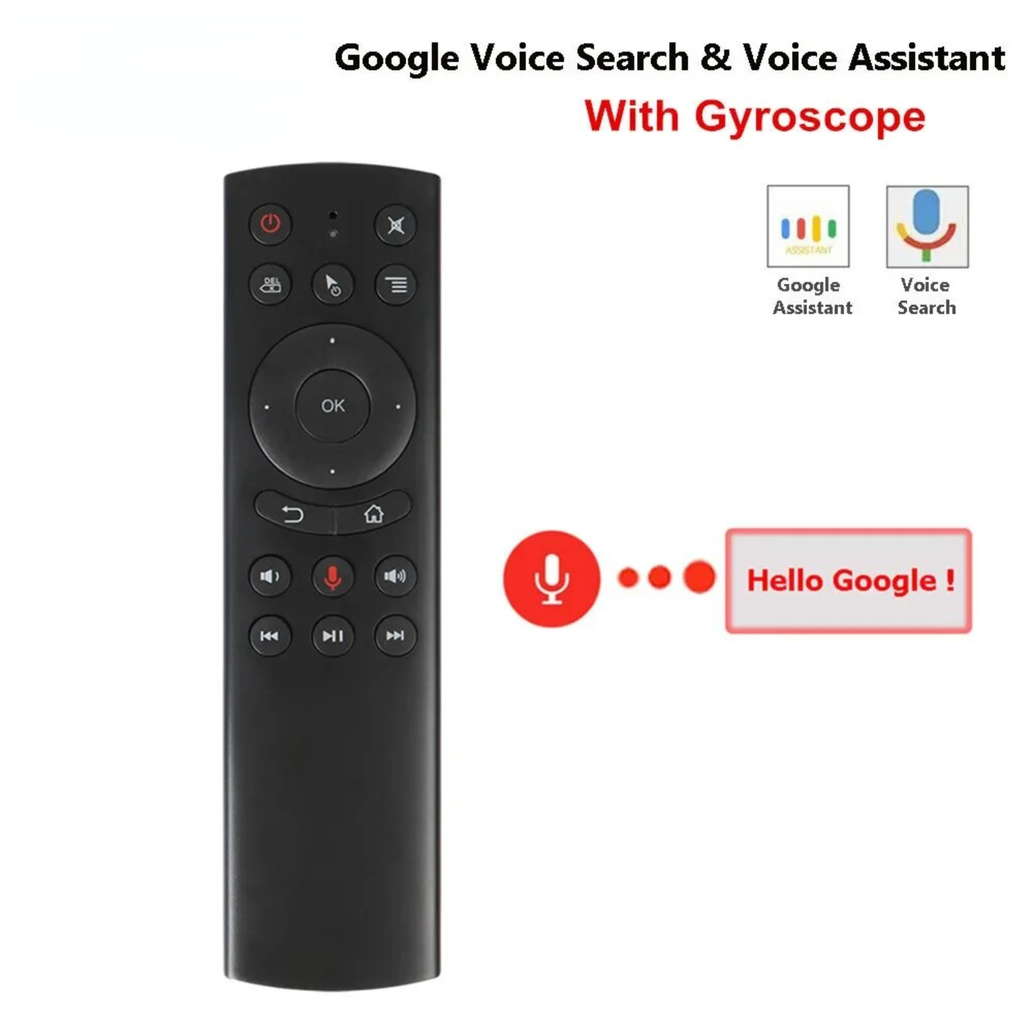 Effortless Voice Search Wireless Gyroscope Remote Control Mice