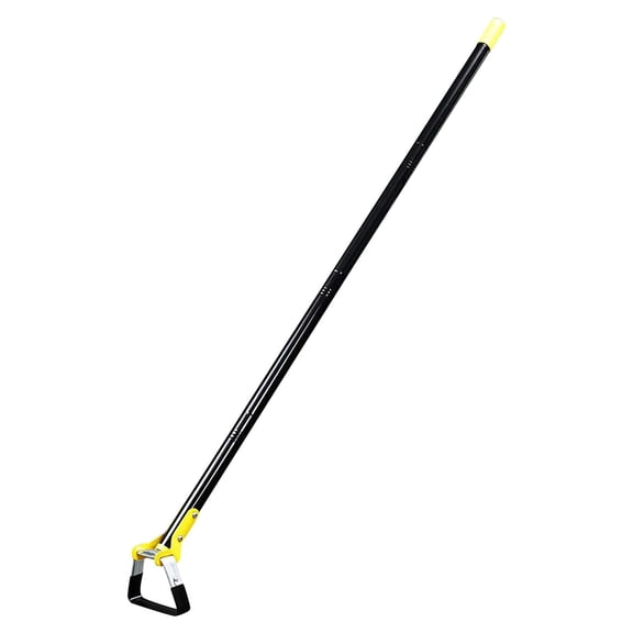 Effortless Weeding with Adjustable Long Handle Stirrup Hoe - Durable Push Pull Garden Tool for Easy Weed Removal in Gardens and Farms