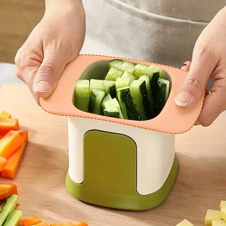 Effortlessly Dice & Slice Fruits & Vegetables with 1 Pack Vegetable Chopper