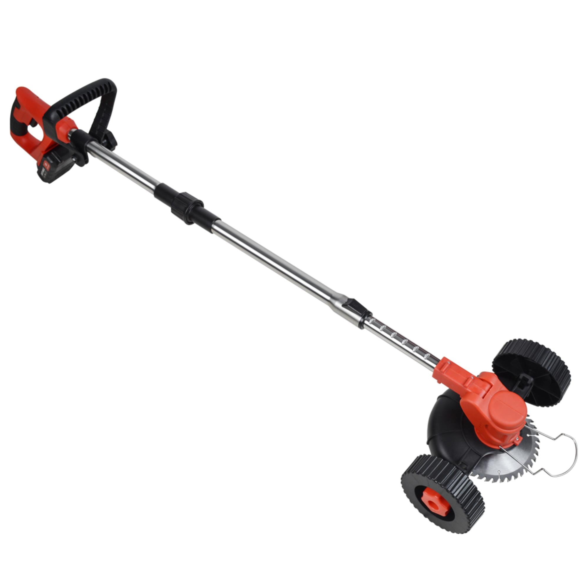 Effortlessly Maintain Your Lawn with our Portable Red 24V Electric