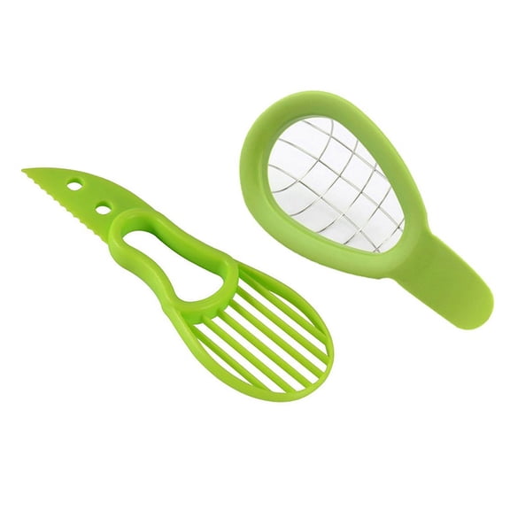 Effortlessly Prep Avocados with the Complete Avocado Slicer Seed Remover Cubber Cutter (2-Pack)