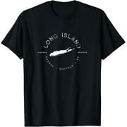 Effortlessly Stylish: Elevate Your City Look with the Black Long Island NY Tee