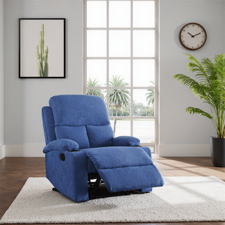 Effortlessly Unwind: Dream Motion Recliner Sofa with Luxurious Comfort & Smart Cup Holders