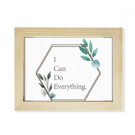 Efforts Affirm Border Desktop Photo Frame Picture Art Decoration Painting 6x8 inch