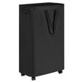 thumbnail image 1 of Efluky Laundry Basket,75L Slim Hamper with Wheels, Rolling Laundry Hamper for Clothes, Small Clothes Hamper for Bedroom, Dorm and Laundry Room,Black, 1 of 7