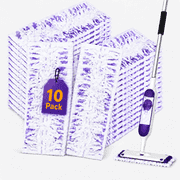 Efoee 10 Pack Disposable Power Mop Refill Pads for Power Mop,Mopping Refills Pads for Multi-Surface Floor Cleaning,Non-Woven Fabric,Wet Dry Use