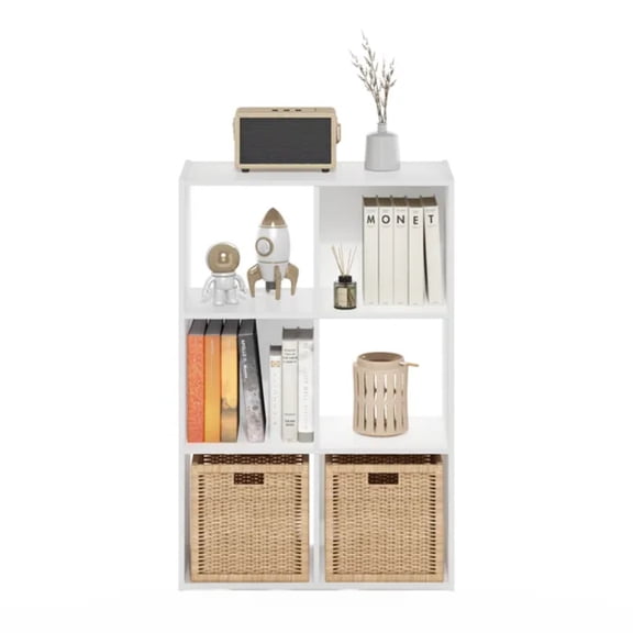 Efoee Pelli Cubic Storage Cabinet, 3x2, White
