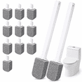 thumbnail image 1 of Efoee Pumice Stone Toilet Bowl Cleaner, Bathroom Cleaner Brush Toilet Wand Refills with Handle for Remove Hard Water Stains with 2 Wand+ 10 Pumice Stones, 1 of 8