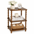 thumbnail image 1 of Efoee Side Table,Small End Table with Storage Shelf, Modern Bedside Table Night Stand for Living Room, Bedroom, Office and Small Spaces,Rustic Brown, 1 of 8