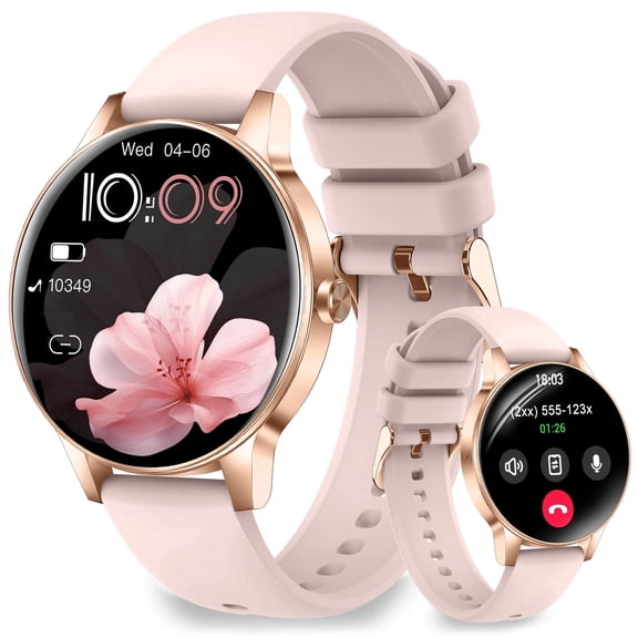 Efolen Smart Watch for Women Answer/Make Call, 1.27" HD Fitness Tracker for Android iPhone,  IP68 Waterproof Digital Watch,  100+ Sports Activity Trakcer,  Rose Gold