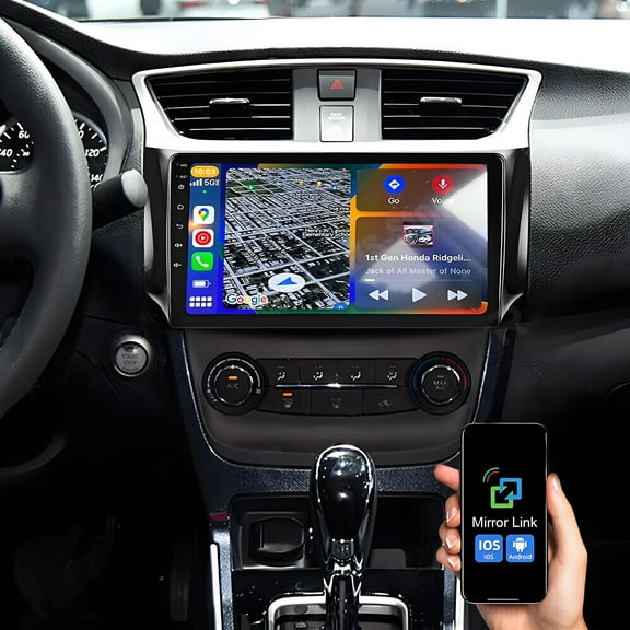 Eforcase 2+32G 9"Car Stereo Radio for Nissan Sentra 2012-2018, Support Wireless Carplay Android Auto Touch Screen Android 13 Bluetooth GPS Navigation Car Player Radio