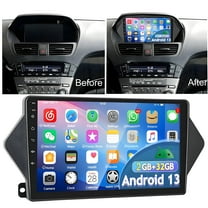 Eforcase 2 32G Android 13 Car Radio for Acura MDX 2007-2013, 9" Touchscreen Carplay Android Auto with HiFi GPS Navigation Bluetooth WiFi FM RDS Backup Camera