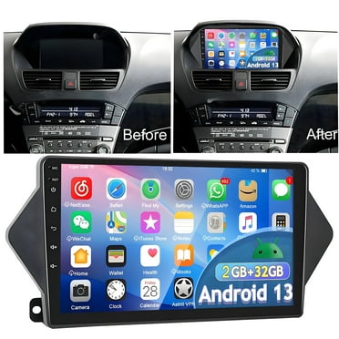 Eforcase 2+32G Android 13 Car Radio for Acura MDX 2007-2013, 9" Touchscreen Carplay Android Auto with HiFi GPS Navigation Bluetooth WiFi FM RDS Backup Camera