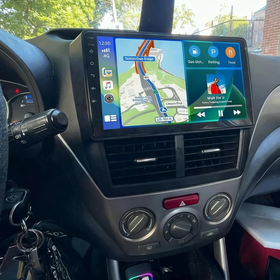 Eforcase 4+64G Car Radio for Subaru Foreste/Impreza WRX 2008-2014, IPS Touch Screen Car Stereo with Wireless CarPlay & Android Auto WiFi Bluetooth FM GPS DSP SWC Backup Camera