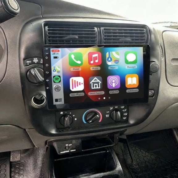 Eforcase 4+64GB Car Radio Stereo for Ford Ranger 1998-2006 with Wireless Carplay & Android Auto, 10 inch Touch Screen WiFi HD Backup Camera GPS Navigation SWC FM Bluetooth