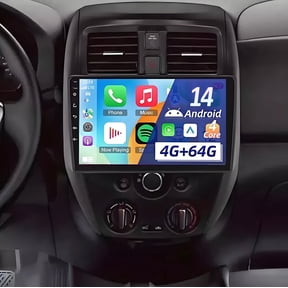 Eforcase 4+64GB for Nissan Versa Sedan 2015-2019 Radio Android 14 Car Stereo 10.1" Touchscreen Wireless Carplay Android Auto DSP Bluetooth GPS Navigation FM with Reverse Camera