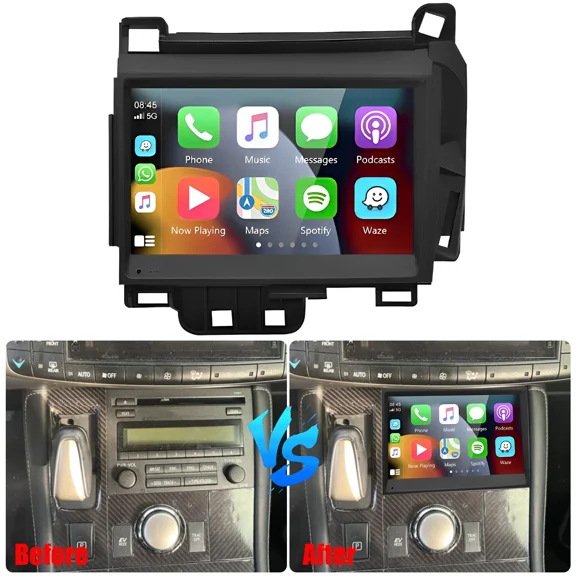 Eforcase 7" Car Stereo Radio Carplay Android Auto GPS Wifi Compatible for Lexus CT200H 2011-2017 Android 13 FM/RDS/SWC Radio, 2G+32G+Backup Camera