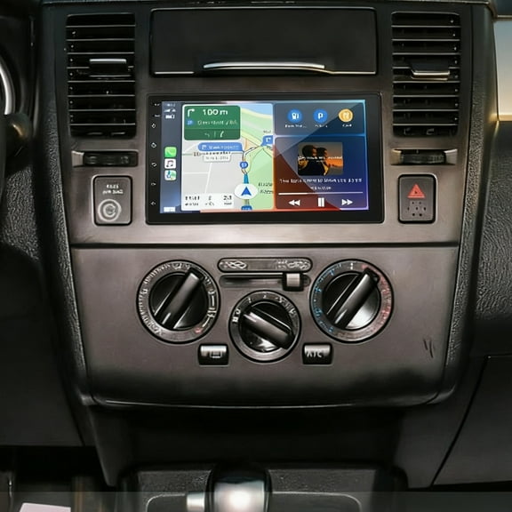 Eforcase 7 Inch Car Radio Stereo for Nissan Versa 2007-2011 with Wireless CarPlay Android Auto, IPS Screen with FM BT GPS WiFi SWC USB + Backup Camera MIC