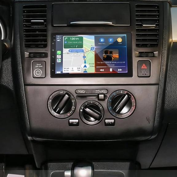Eforcase 7 Inch Car Radio Stereo for Nissan Versa 2007-2011 with Wireless CarPlay Android Auto, IPS Screen with FM BT GPS WiFi SWC USB + Backup Camera MIC