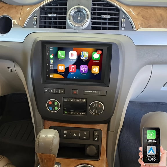 Eforcase 7 inch Car Stereo Radio for Chevrolet Impala 2014-2020, Andorid 13 Touchscreen Car Radio Stereo with Wireless Carplay Android Auto, Support GPS Navi Bluetooth SWC FM Backup Camera Mic