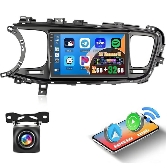 Eforcase 9" Android Car Stereo with GPS for Kia Optima 2011-2015 Navigation Multimedia Player Car Stereo with CarPlay Android Auto Audio