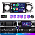 thumbnail image 1 of Eforcase 9 inch Car Stereo Radio with Carplay Android Auto for Toyota Tacoma 2016-2021, Android 13.0 Touch Screen Radio Support WiFi GPS FM/RDS/SWC Bluetooth with AHD Backup Camera, 1 of 11