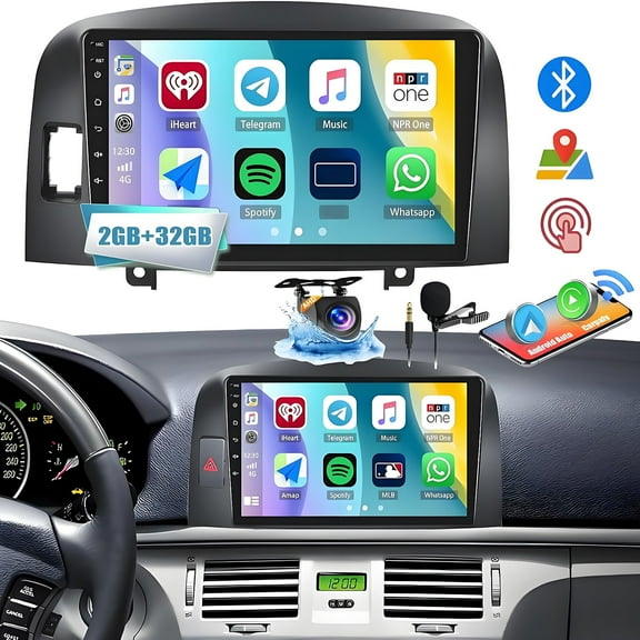 Eforcase 9 inch Car Stereo Radio for Hyundai Sonata NF 2004-2008 Support Wireless Carplay Android Auto, Android 13 WiFi GPS,Bluetooth,FM/RDS/SWC Radio