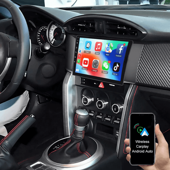 Eforcase Android 13 Car Stereo Radio 2+32GB for Subaru BRZ 2012-2016 with Carplay + Android Auto 9 inch HD IPS Touch Screen GPS FM/RDS/SWC Car Navigation with Camera