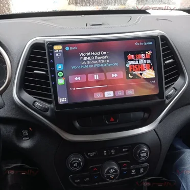 Eforcase Android 13 Car Stereo Radio Fit for Jeep Cherokee 2015-2018, 10.1 Inch HD Touchscreen Car Multimedia MP5 Player Support Wireless Carplay, Bluetooth, WiFi, GPS, FM +Backup Camera