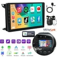 thumbnail image 1 of Eforcase Android 13 Car Stereo Radio for SAAB 9-3 93 2007-2011 Support Wireless Carplay & Android Auto Bluetooth Car GPS with AHD Backup Camera, 1 of 10