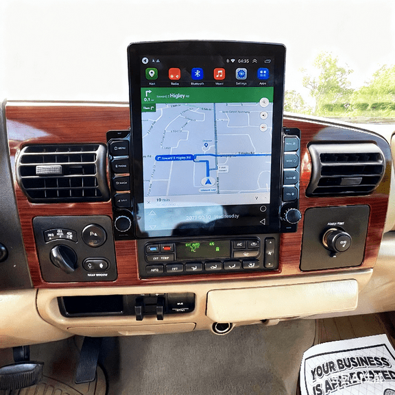 Eforcase Android 15 Car Radio Stereo for Ford F-250 F-350 2005-2013 with Wireless CarPlay Andriod Auto, 9.7 inch Touch Screen Car Stereo, Bluetooth, GPS, SWC, WiFi, FM, HD Backup Camera