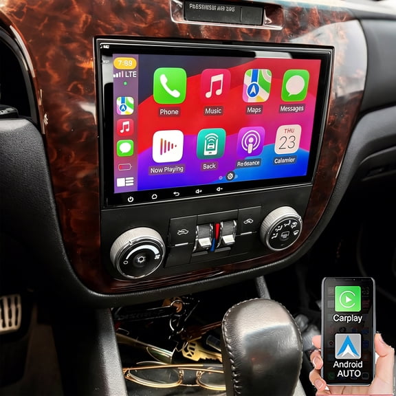 Eforcase Android Car Radio for Chevrolet Impala 2006-2013, 8 Inch HD IPS Touchscreen with Wireless Carplay Andriod Auto Backup Camera GPS 5G WiFi FM Bluetooth
