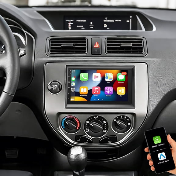 Eforcase Android Car Radio Stereo for Ford Focus 2004-2006, 7" IPS HD Touch Screen Car Stereo with Wireless CarPlay Andriod Auto, Bluetooth, GPS, SWC, WiFi, RDS FM ,Backup Camera Head Unit