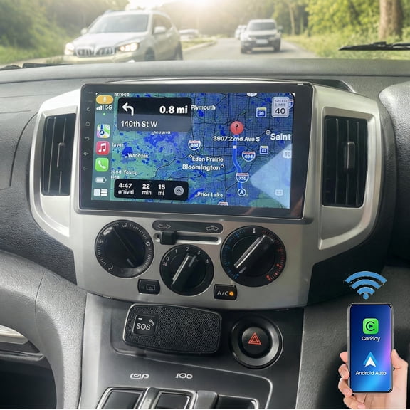Eforcase Android Car Stereo Radio for Nissan NV200 2013-2019 with Wireless CarPlay Android Auto Headunit, 9" Touchscreen GPS Navigation,Bluetooth,AM/FM,SWC, 2G+64G